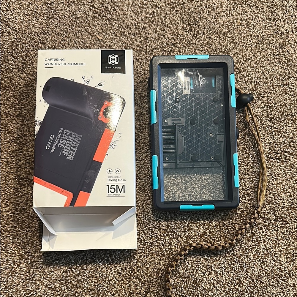 Waterproof Diving Case - Black and Blue